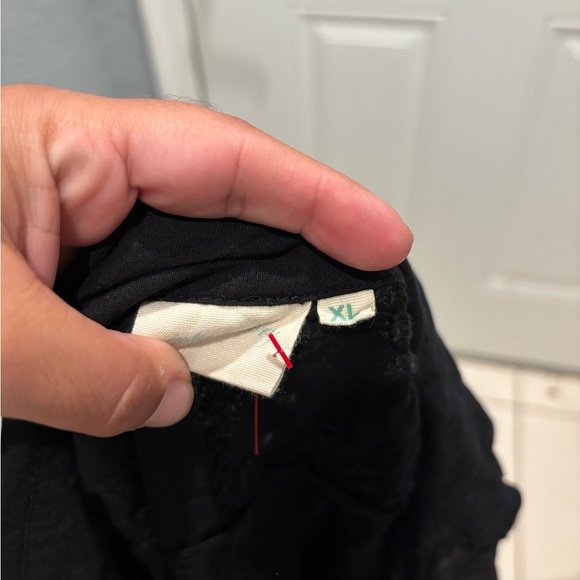 Julia Amory Black Embroidered Swizzle Mini Shirt Tunic Dress - Picture 5 of 5